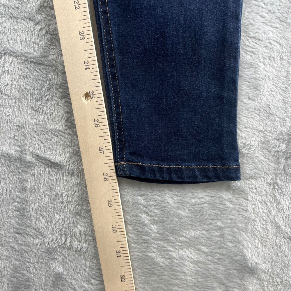 Indigo Blue Womens Maternity Skinny Jeans Dark Wash Full Belly Panel Size Small - Picture 4 of 12